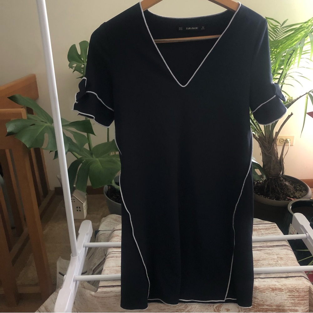 Zara Basic Navy Dress Size XS